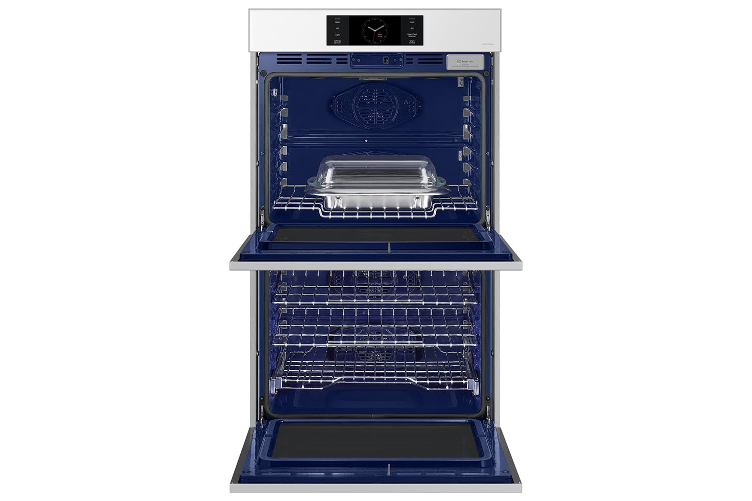 Samsung BESPOKE White Glass Double Oven (10.2 cu. ft) - NV51CB700D12AA