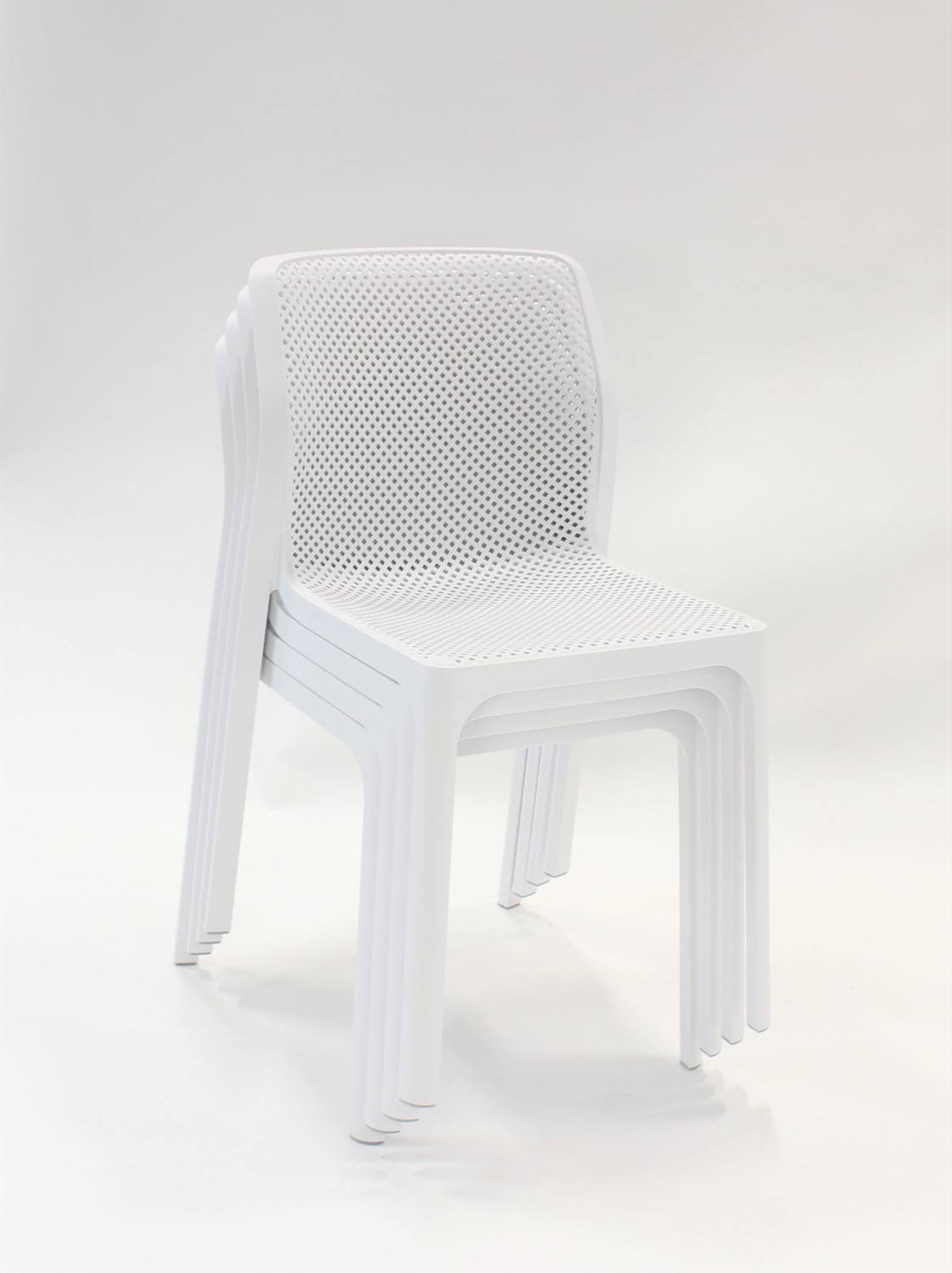 Nardi Bit Outdoor Dining  Chair - White (Set of 4)