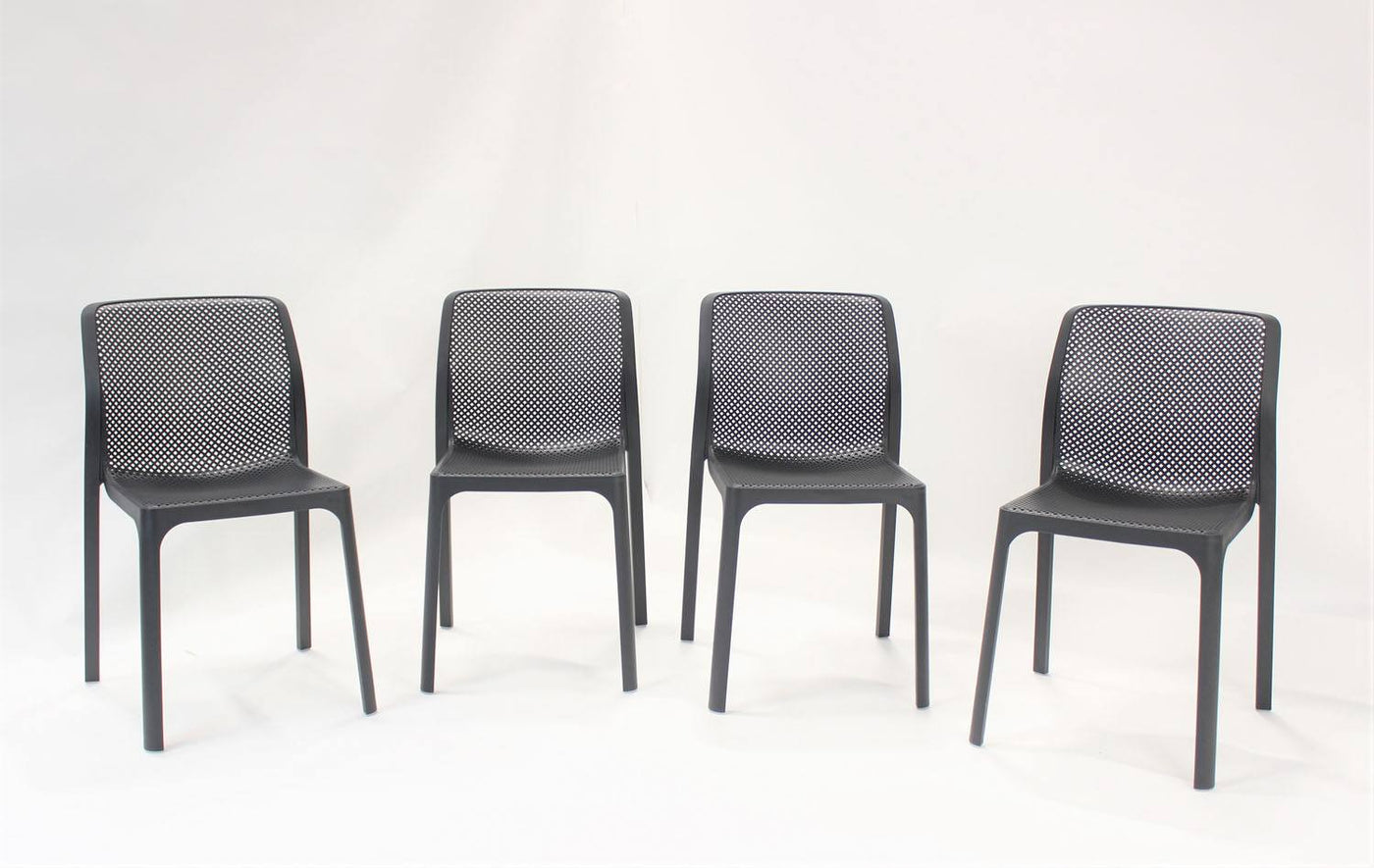 Nardi Bit Outdoor Dining  Chair - Black (Set of 4)