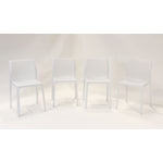 Nardi Bit Outdoor Dining  Chair - White (Set of 4)