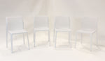 Nardi Bit Outdoor Dining  Chair - White (Set of 4)