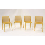Nardi Bit Outdoor Dining  Chair - Yellow (Set of 4)