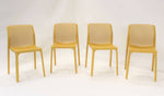 Nardi Bit Outdoor Dining  Chair - Yellow (Set of 4)