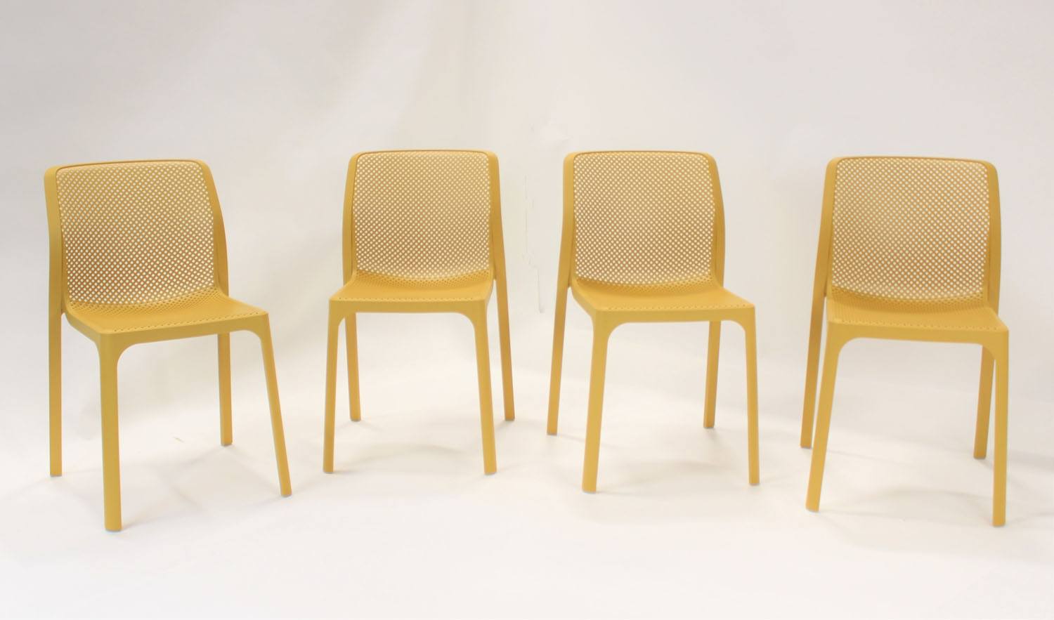 Nardi Bit Outdoor Dining  Chair - Yellow (Set of 4)