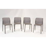 Nardi Bit Outdoor Dining  Chair - Beige (Set of 4)