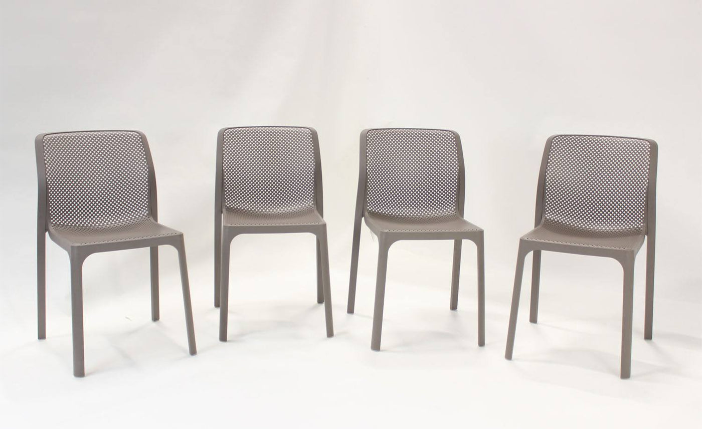 Nardi Bit Outdoor Dining  Chair - Beige (Set of 4)