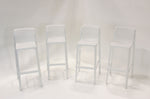 Nardi Net Outdoor Barstool - White (Set of 4)