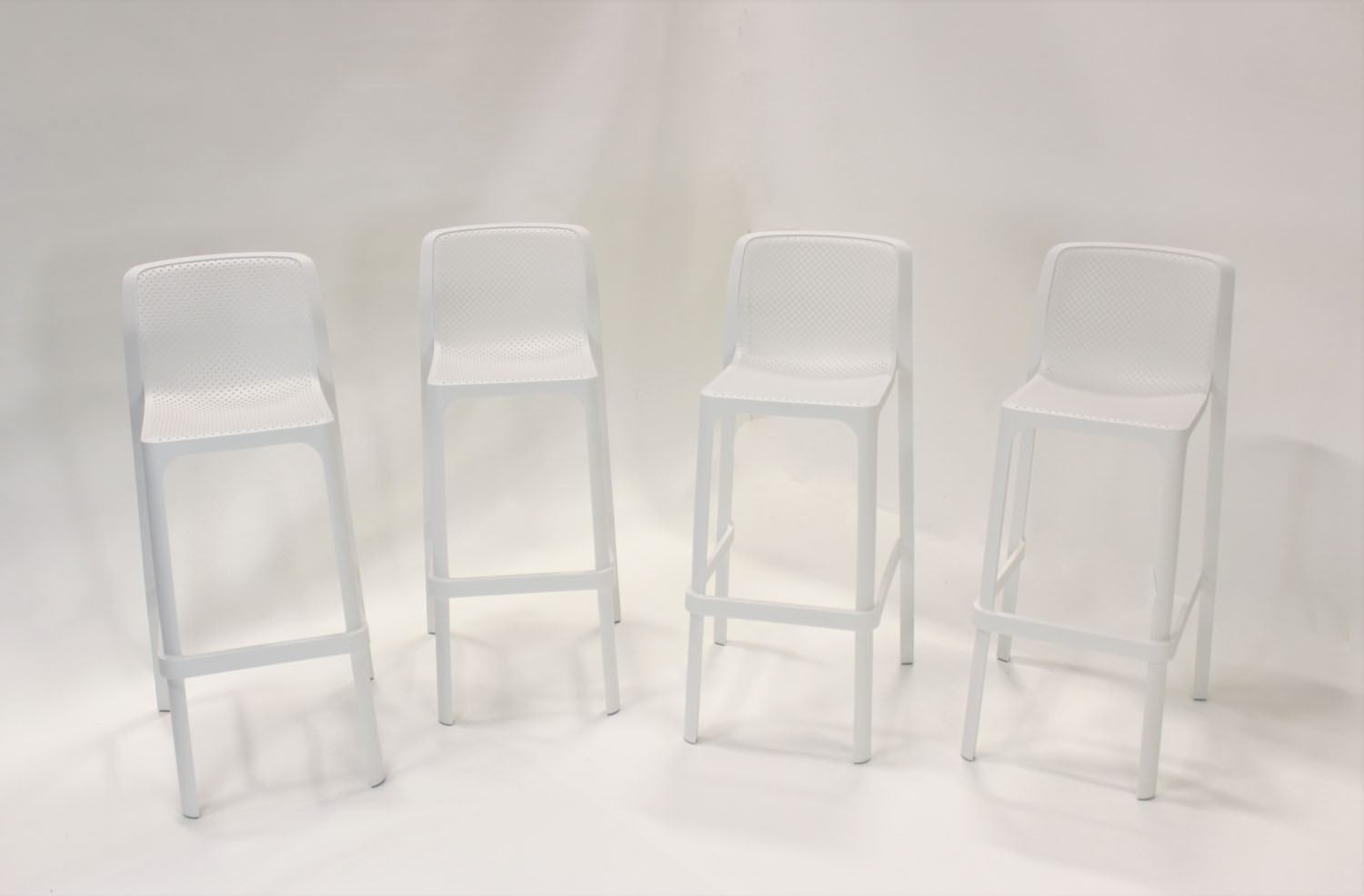 Nardi Net Outdoor Barstool - White (Set of 4)