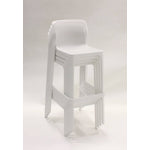 Nardi Net Outdoor Barstool - White (Set of 4)