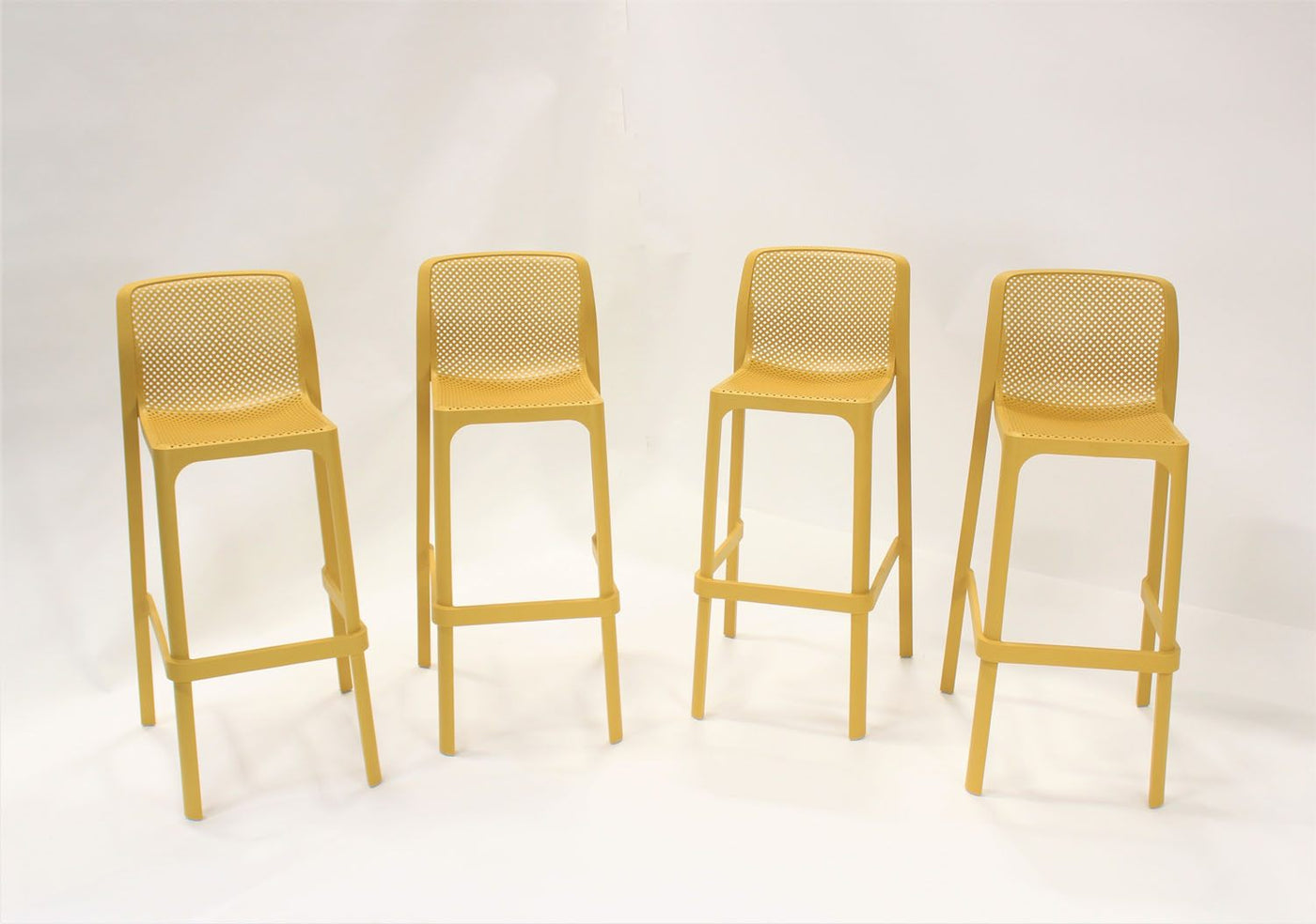 Nardi Net Outdoor Barstool - Yellow (Set of 4)