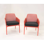 Nardi Net Relax Outdoor Dining Arm Chair - Red (Set of 2)