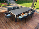 Nardi Rio 11-Piece Outdoor Extension Dining Package - Black