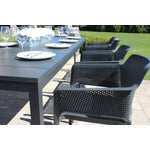 Nardi Rio / Trill 11-Piece Extendable 83"-110" Outdoor Dining Package - Anthracite/Peyton Granite