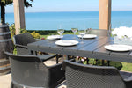 Nardi Rio 9-Piece Outdoor Extension Dining Package - Black