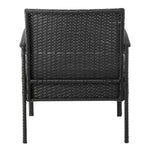 Austwell 3-Piece Outdoor Conversation Set - Black/Cream