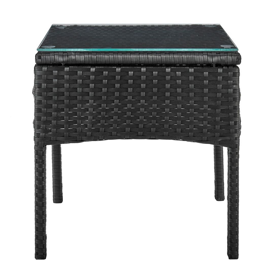 Austwell 3-Piece Outdoor Conversation Set - Black/Cream