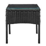 Austwell 3-Piece Outdoor Conversation Set - Black/Grey