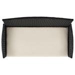 Lavaca 4-Piece Outdoor Conversation Set - Black/Cream