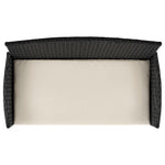 Lavaca 4-Piece Outdoor Conversation Set - Black/Cream