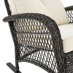 Cypremort Outdoor Rocking Chair - Mixed Grey Weave/Cream