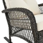 Cypremort Outdoor Rocking Chair - Mixed Grey Weave/Cream