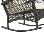 Cypremort Outdoor Rocking Chair - Mixed Grey Weave/Cream