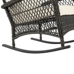 Cypremort Outdoor Rocking Chair - Mixed Grey Weave/Cream