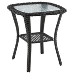 Cypremort Swivel 3-Piece Outdoor Conversation Set - Mixed Grey Weave/Cream