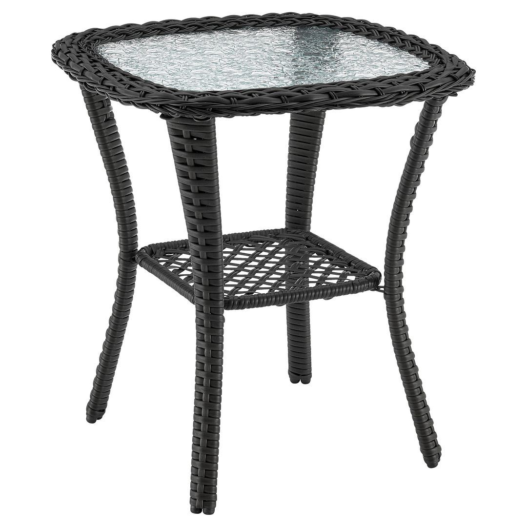 Cypremort Swivel 3-Piece Outdoor Conversation Set - Mixed Grey Weave/Cream