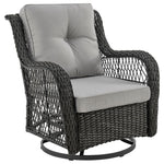 Cypremort Swivel 3-Piece Outdoor Conversation Set - Mixed Grey