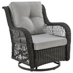 Cypremort Swivel 3-Piece Outdoor Conversation Set - Mixed Grey