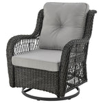 Cypremort Swivel 3-Piece Outdoor Conversation Set - Mixed Grey