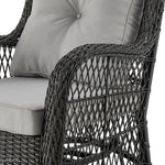 Cypremort Swivel 3-Piece Outdoor Conversation Set - Mixed Grey