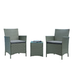 Lavaca 3-Piece Outdoor Conversation Set - Grey