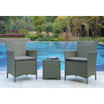 Lavaca 3-Piece Outdoor Conversation Set - Grey