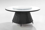 Andaman 7 Piece Outdoor Dining Set - Green / Black