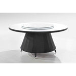 Andaman 7 Piece Outdoor Dining Set - Sky Blue/Black