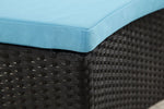 Andaman 7 Piece Outdoor Dining Set - Sky Blue/Black