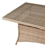 Nueces 63" Outdoor Dining Table - Nature Tan Weave