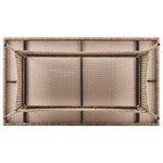 Nueces 63" Outdoor Dining Table - Nature Tan Weave