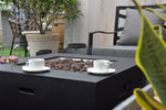 Monts Dore Concrete Lava Stone Fire Pit (Modeno) â€“ Propane