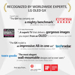 LG 55" GX OLED 4K Gallery Design Smart TV with Thin Q AI and Alpha 9 Gen 3 Intelligent Processor - OLED55GX