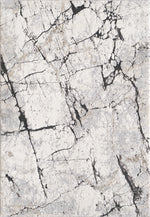 L2 Decor Panorama Area Rug 7' x 10' with Underpad - Grey