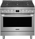 Frigidaire Professional Smudge-Proof Stainless Steel 36" Dual-Fuel Freestanding Range (4.4 Cu. Ft) - PCFD3670AF