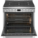 Frigidaire Professional Smudge-Proof Stainless Steel 36" Dual-Fuel Freestanding Range (4.4 Cu. Ft) - PCFD3670AF