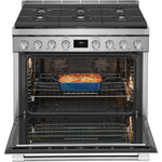 Frigidaire Professional Smudge-Proof Stainless Steel 36" Dual-Fuel Freestanding Range (4.4 Cu. Ft) - PCFD3670AF