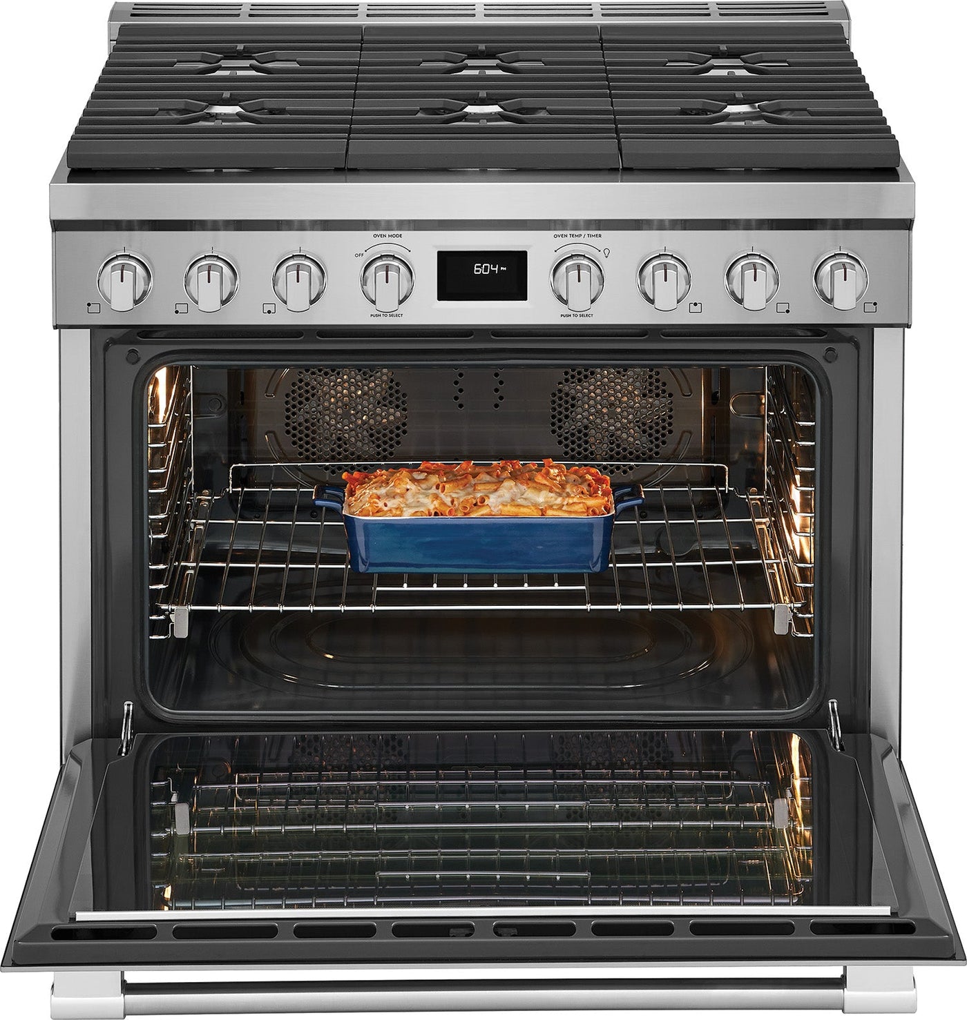 Frigidaire Professional Smudge-Proof Stainless Steel 36" Dual-Fuel Freestanding Range (4.4 Cu. Ft) - PCFD3670AF