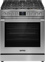 Frigidaire Professional Smudge-Proof® Stainless Steel 30" Front Control Gas Range with Total Convection (6 Cu. Ft) - PCFG3080AF