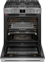 Frigidaire Professional Smudge-Proof® Stainless Steel 30" Front Control Gas Range with Total Convection (6 Cu. Ft) - PCFG3080AF