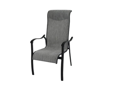 Hanlan Outdoor Dining Chair - Set of 2 - Charcoal/Light Grey